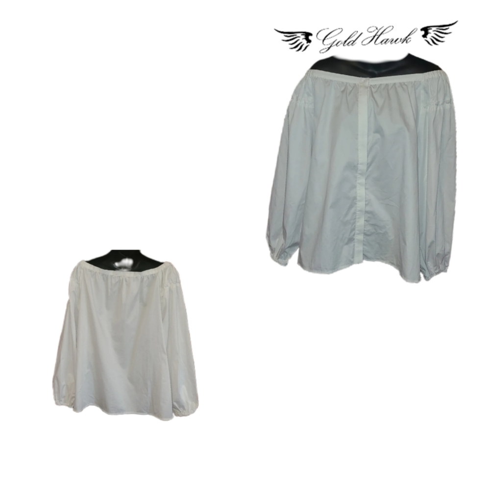 GOLD HAWK "SUMMER WHITE" OFF SHOULDER BLOUSE - Picture 4 of 4